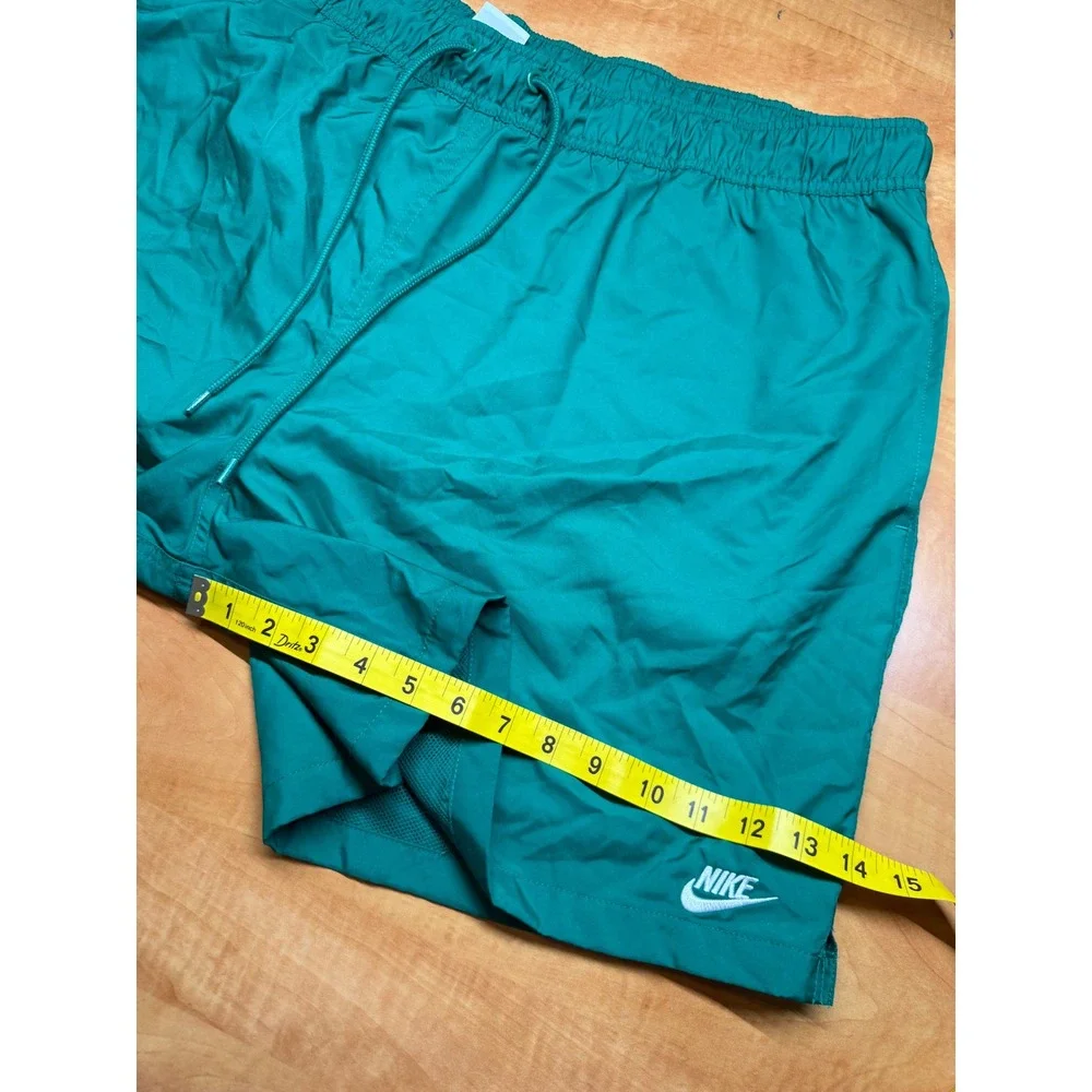 Nike Mens XXL‎ Swim Trunks Kelly Green Mesh Lined Drawstring Board Shorts Vented